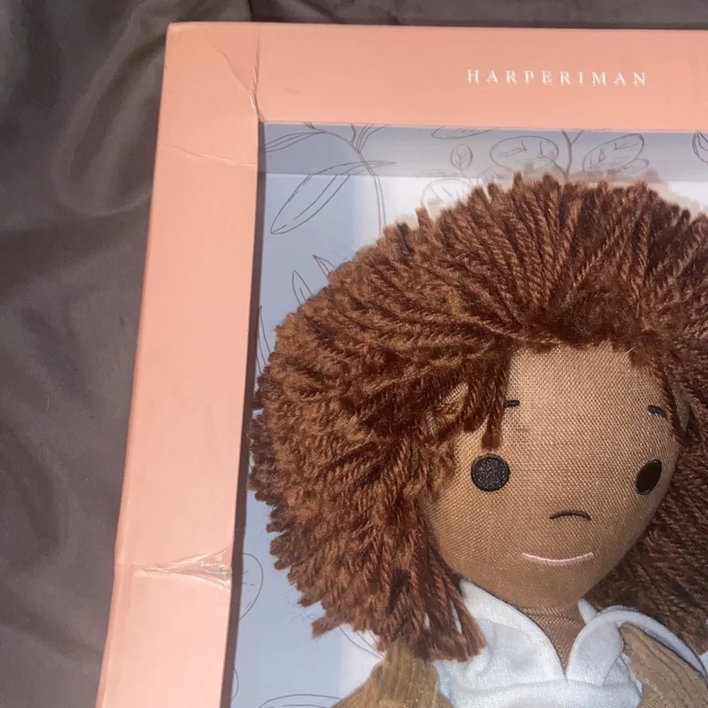 Harperiman Ashton handmade linen 14 inch doll, new in box.